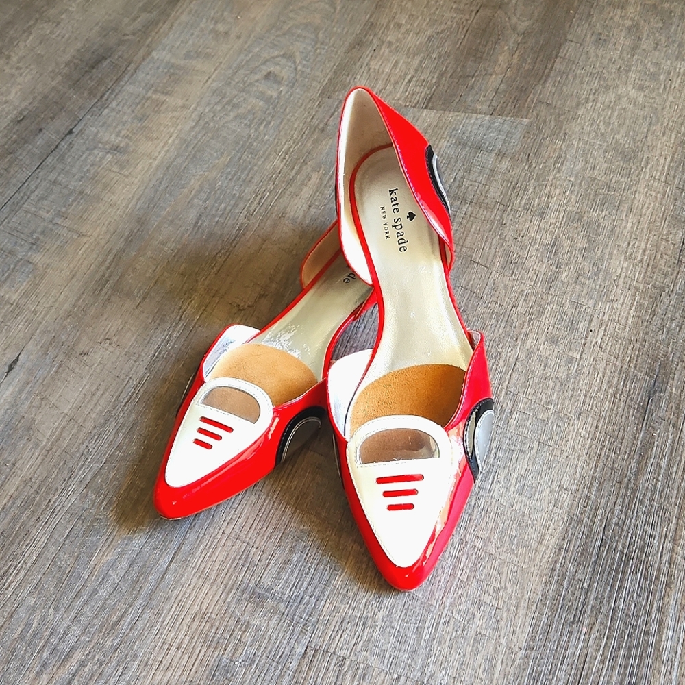 Rare and gently loved Kate Spade Racer Ballet Flats